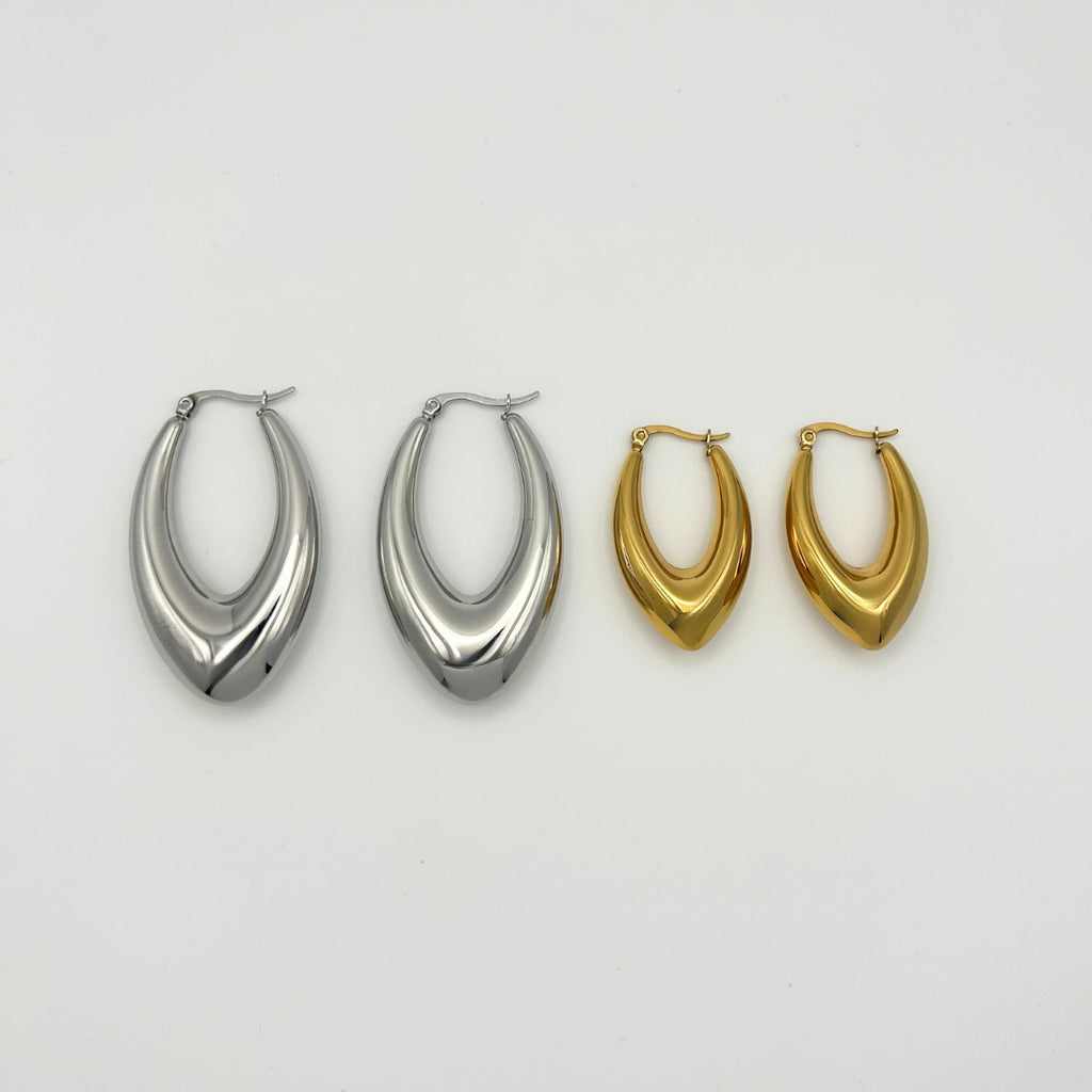 Aura Drop Hoops Large