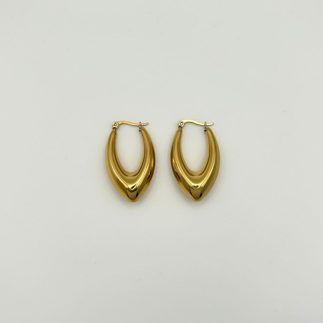 Aura Drop Hoops Medium