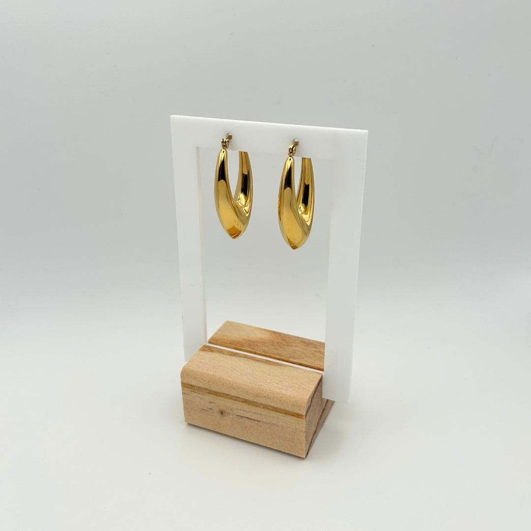 Aura Drop Hoops Medium