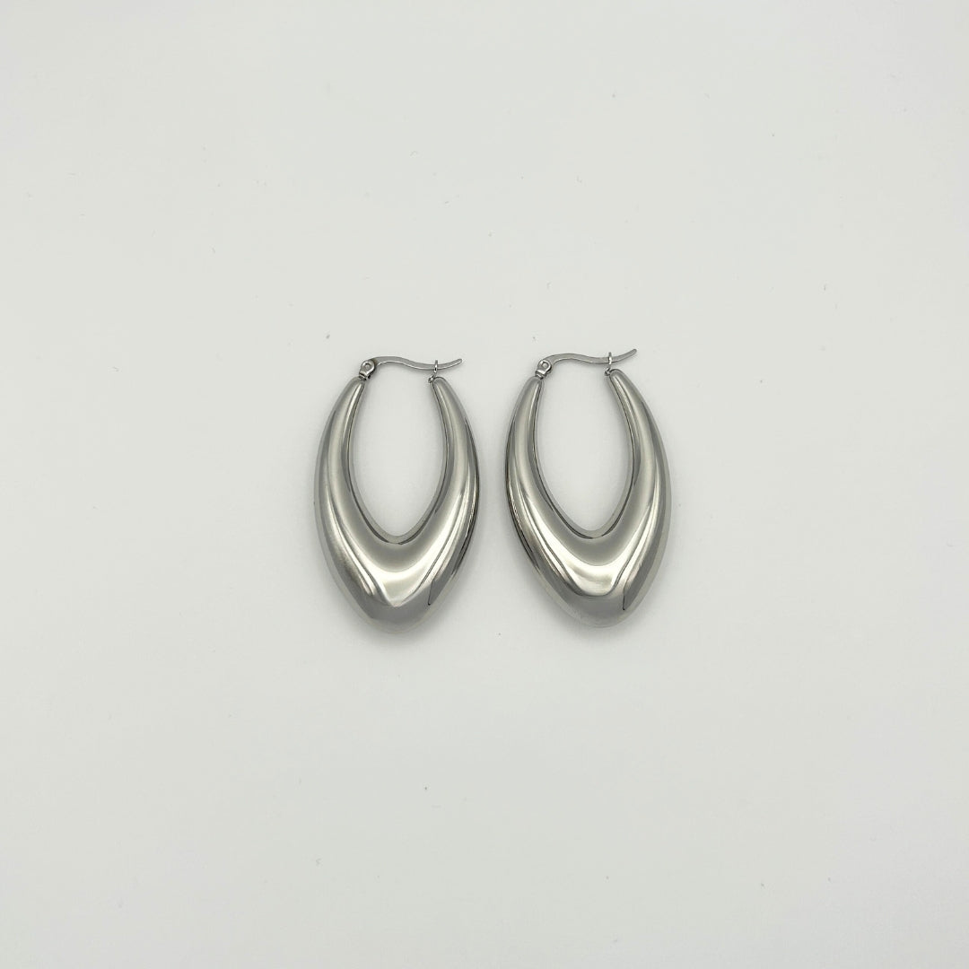 Aura Drop Hoops Large