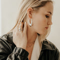 Aura Drop Hoops Large