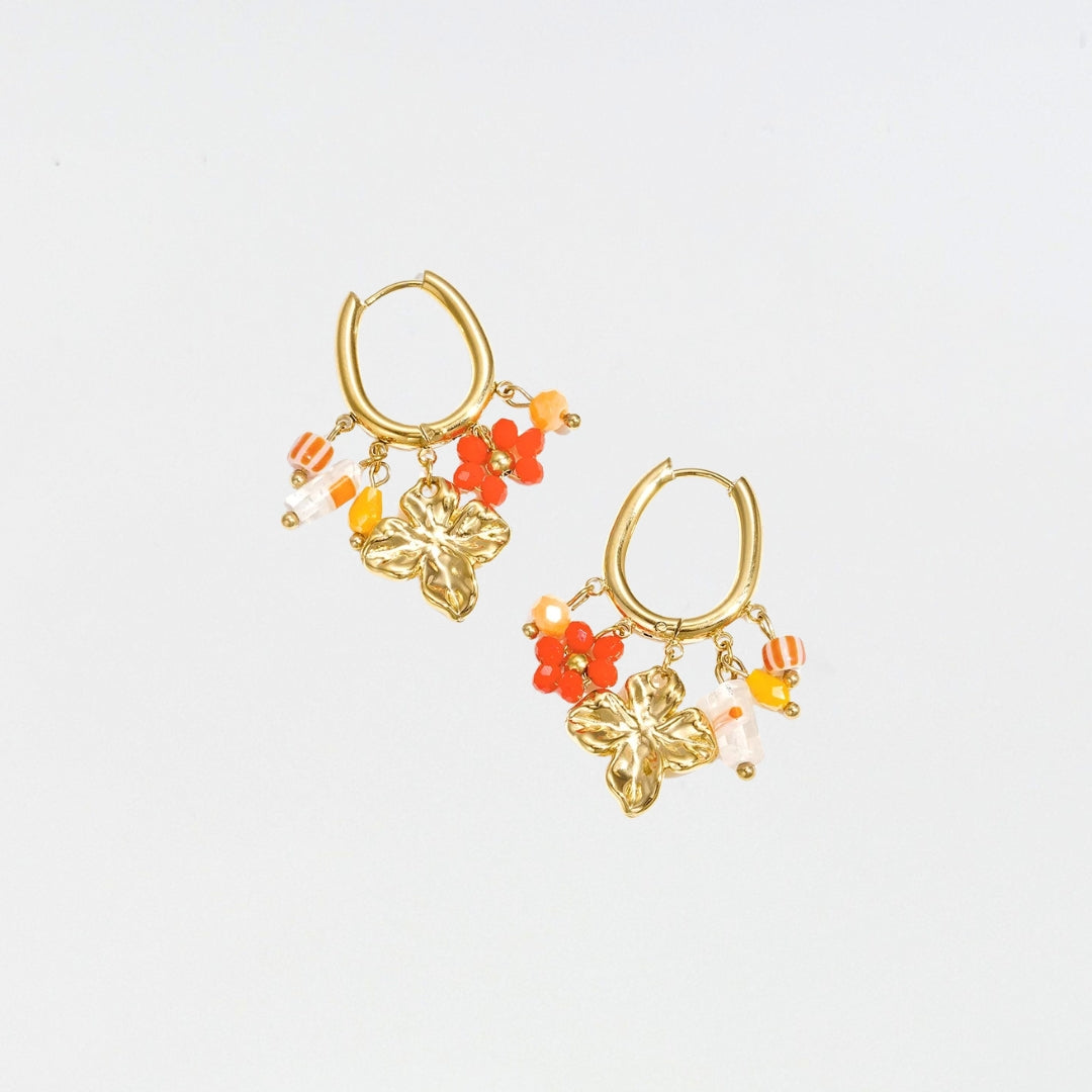 Bloom Charm Hoops