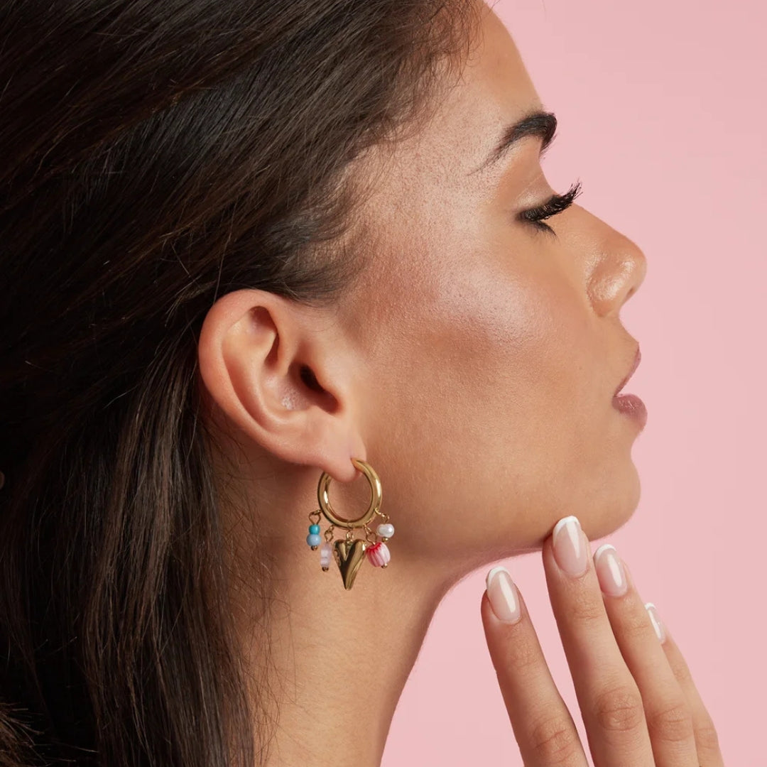 Candy Heart Hoops