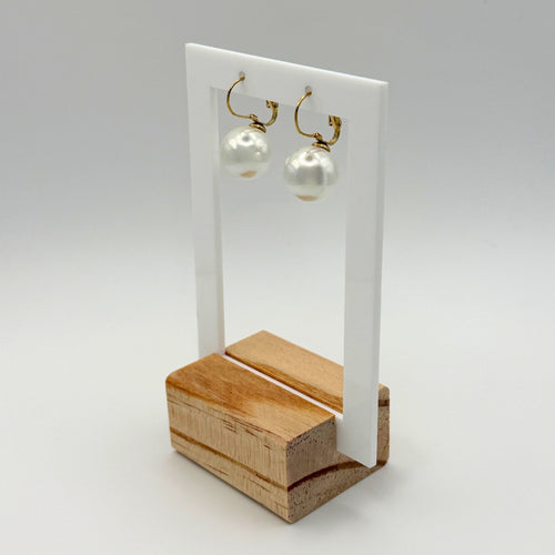 Classic Pearl Hoops