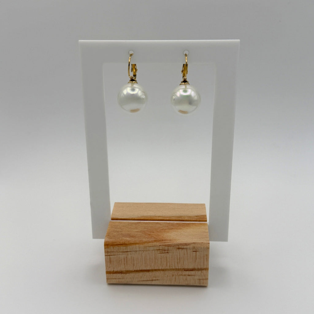 Classic Pearl Hoops