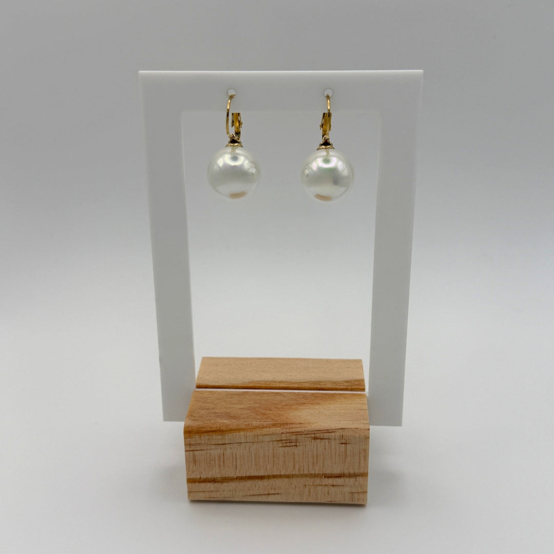 Classic Pearl Hoops