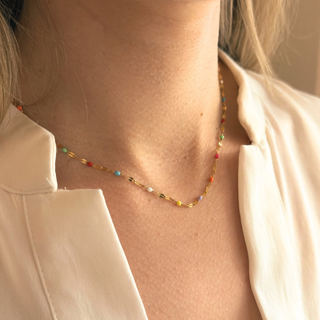 Color Bead Kette