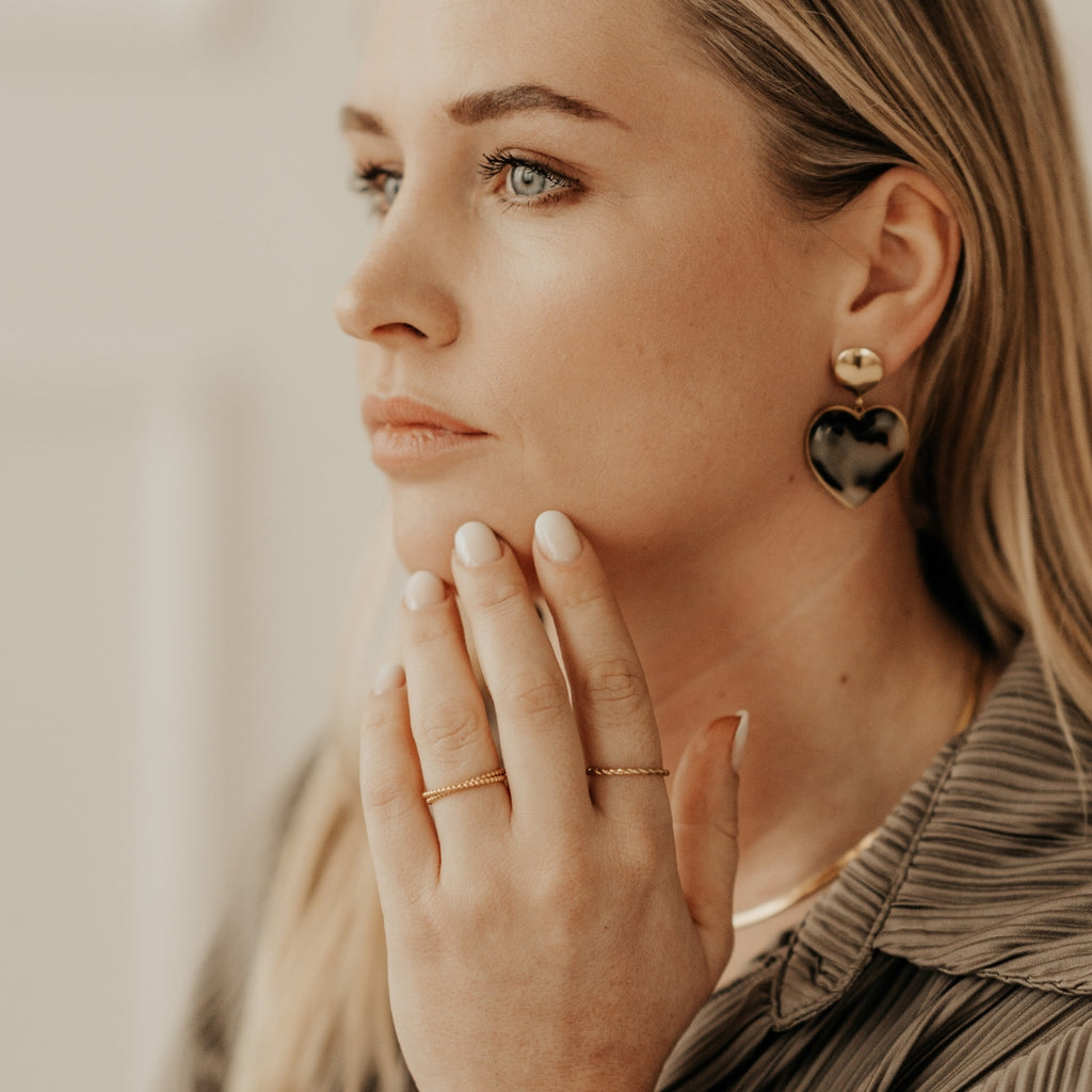 Fine Duo Dot Ring
