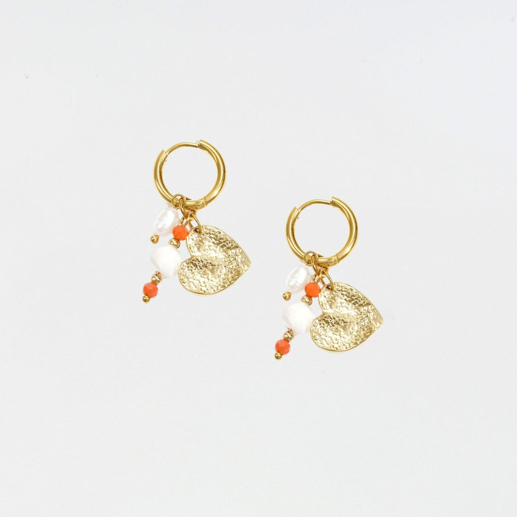 Luna Charm Hoops
