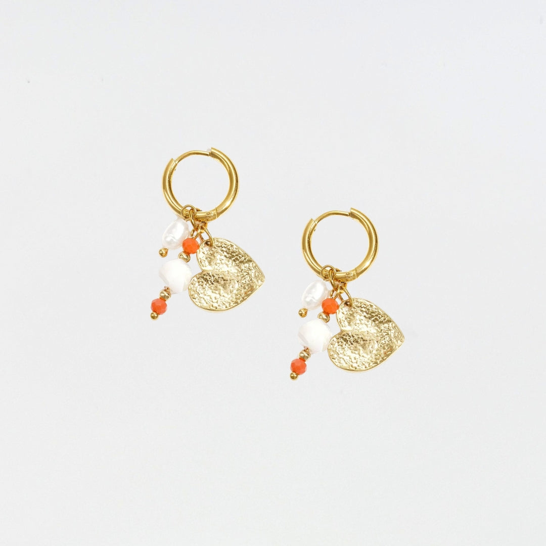 Luna Charm Hoops