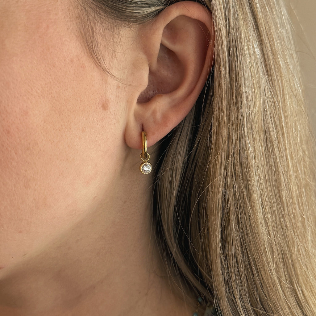 Mini Crystal Hoops