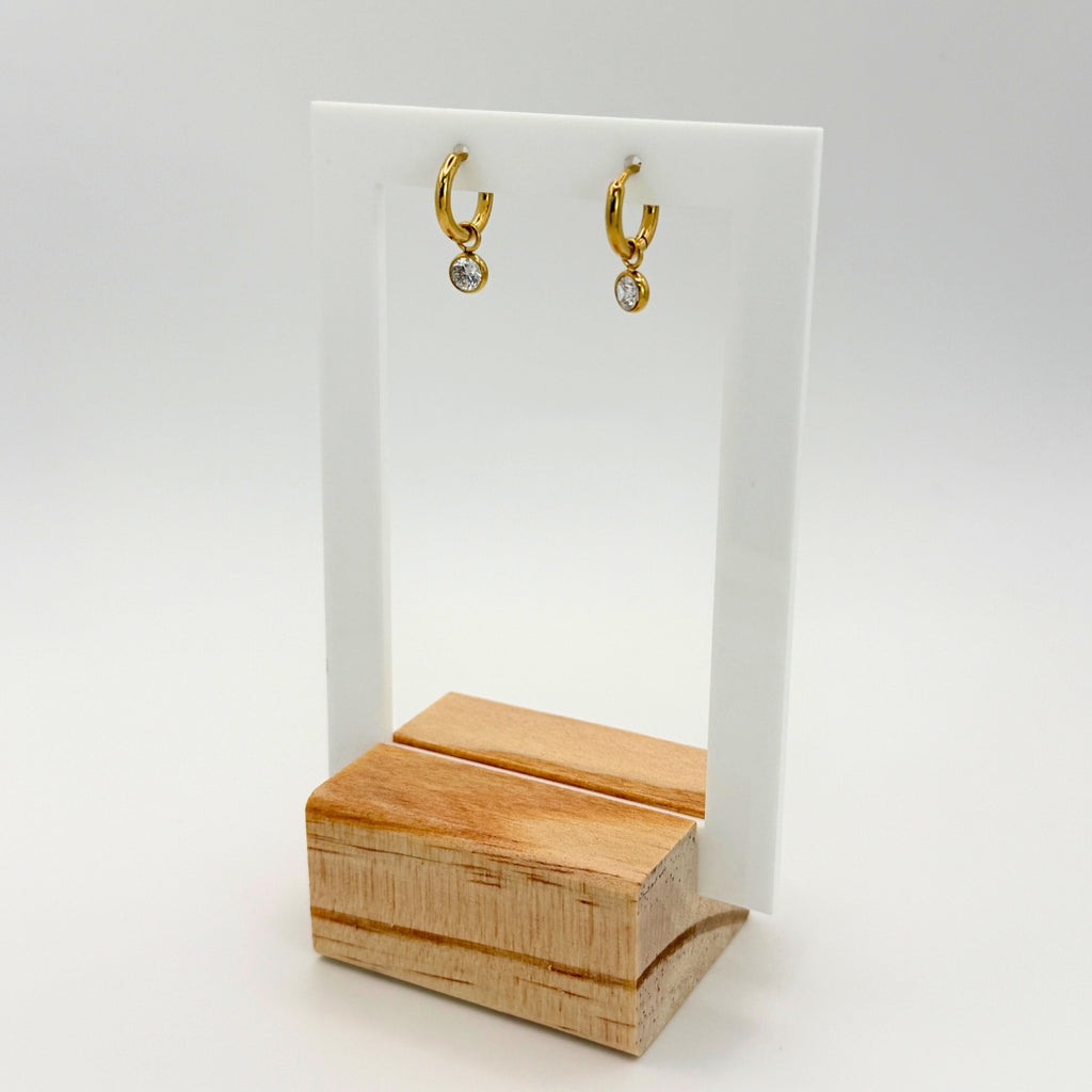 Mini Crystal Hoops