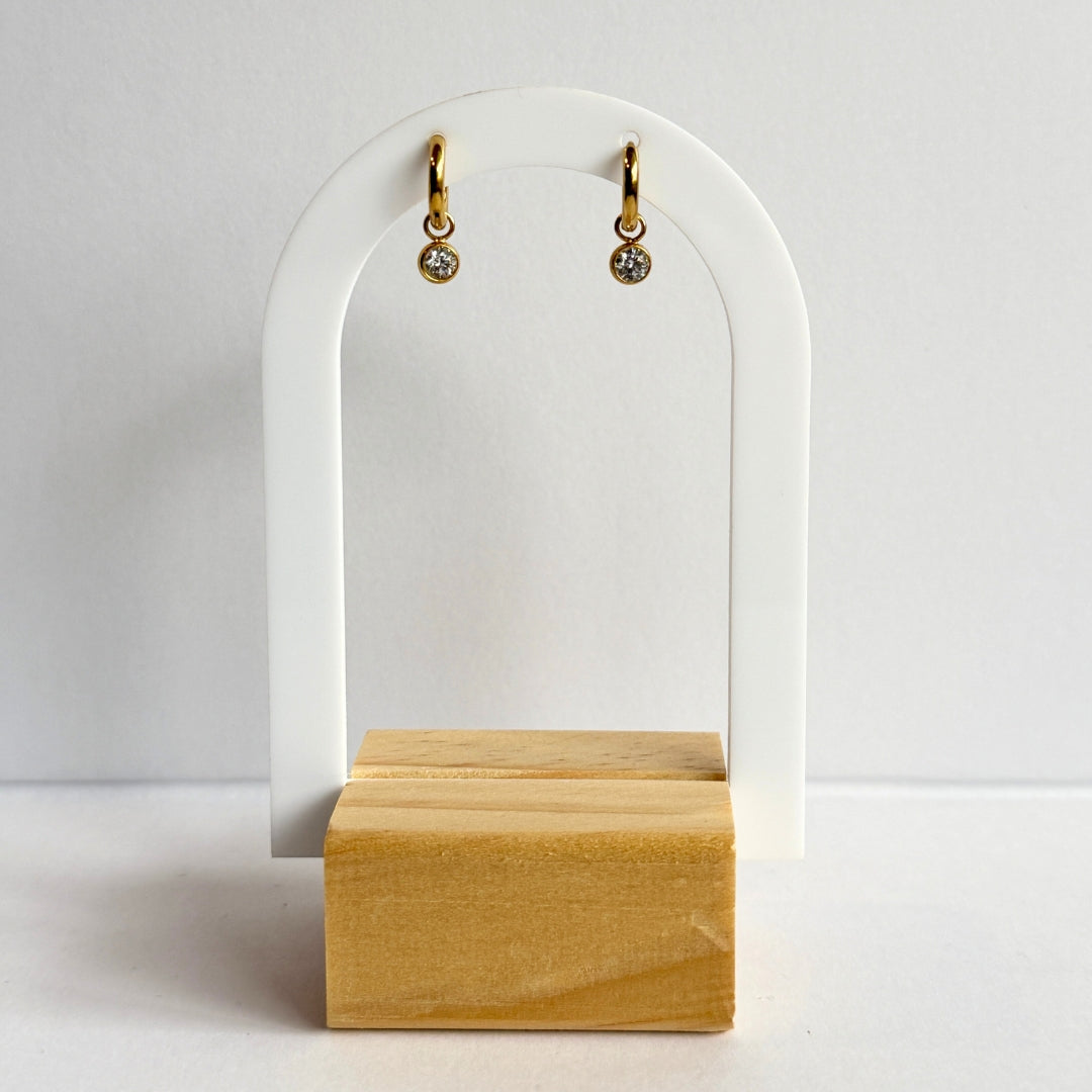 Mini Crystal Hoops
