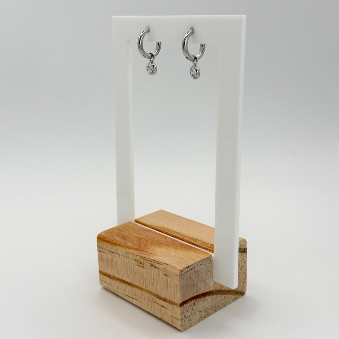 Mini Crystal Hoops