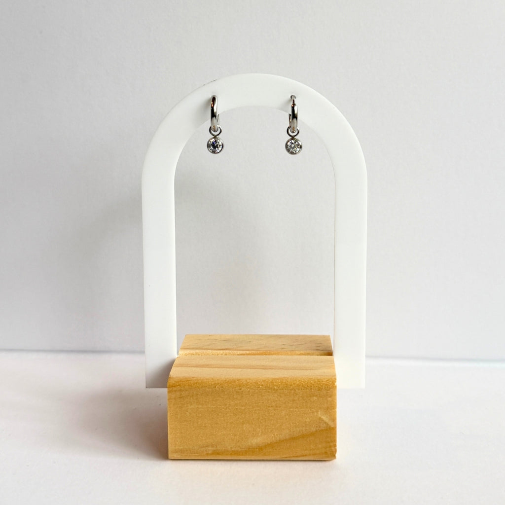 Mini Crystal Hoops