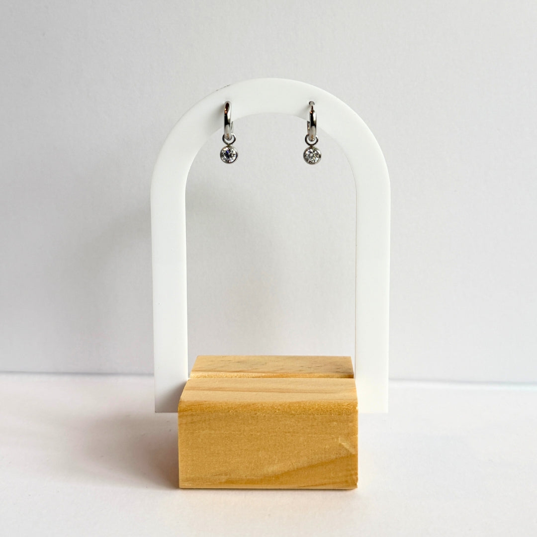 Mini Crystal Hoops