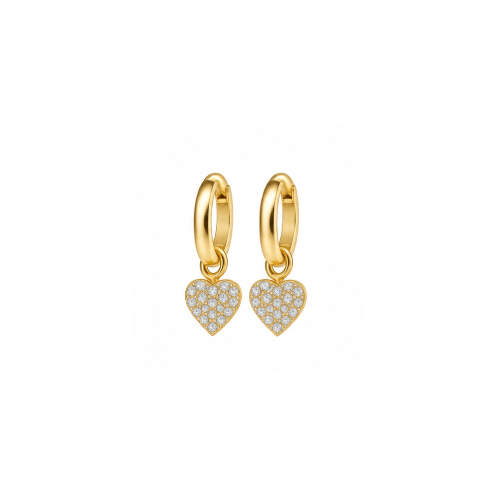 Spark Charm Hoops