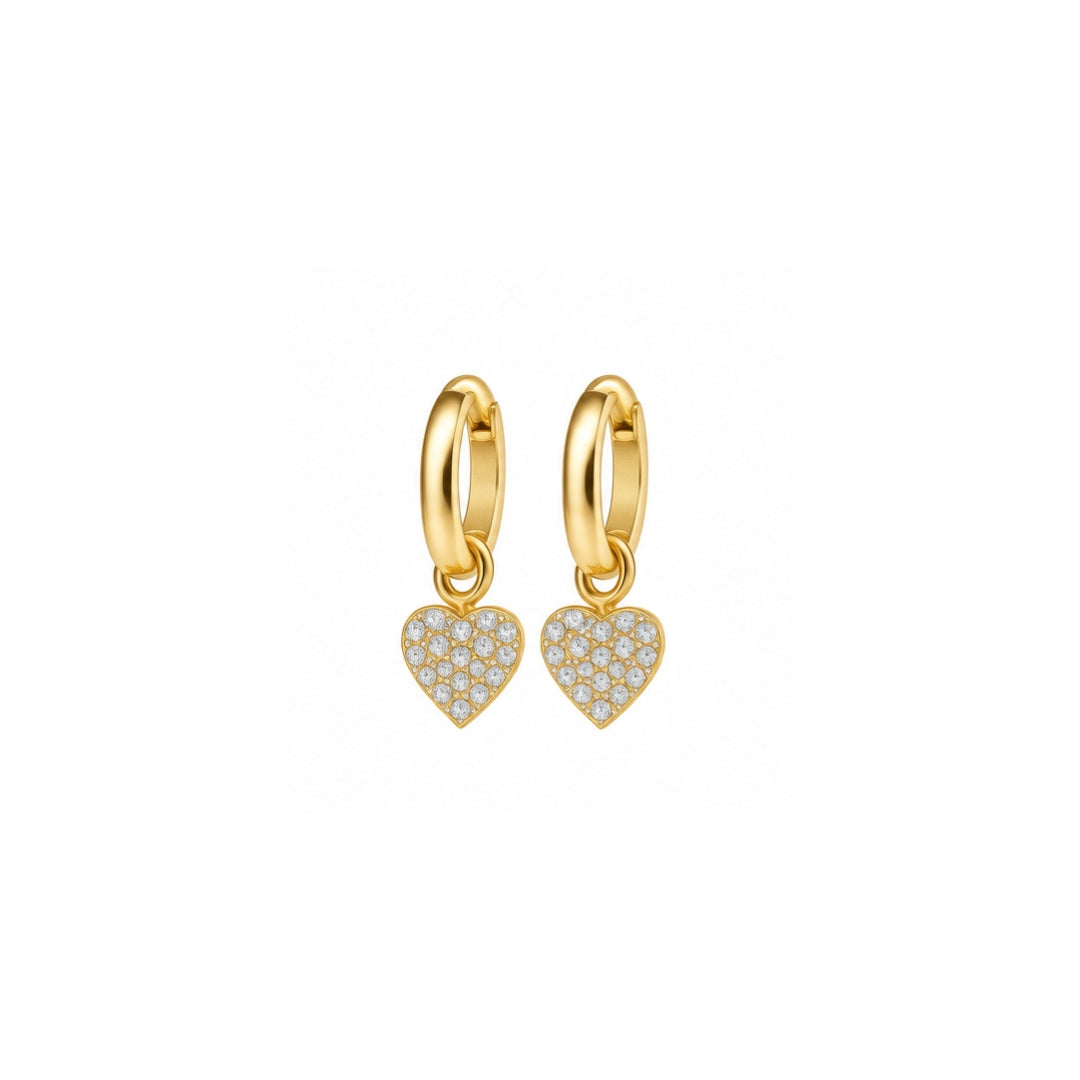 Spark Charm Hoops