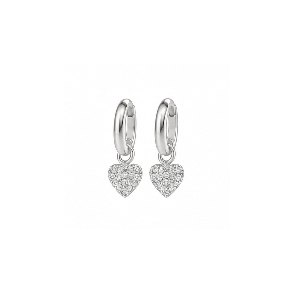 Spark Charm Hoops