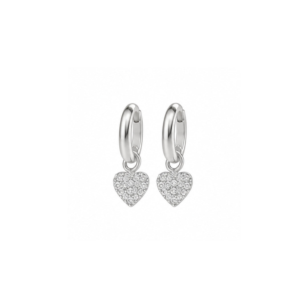 Spark Charm Hoops