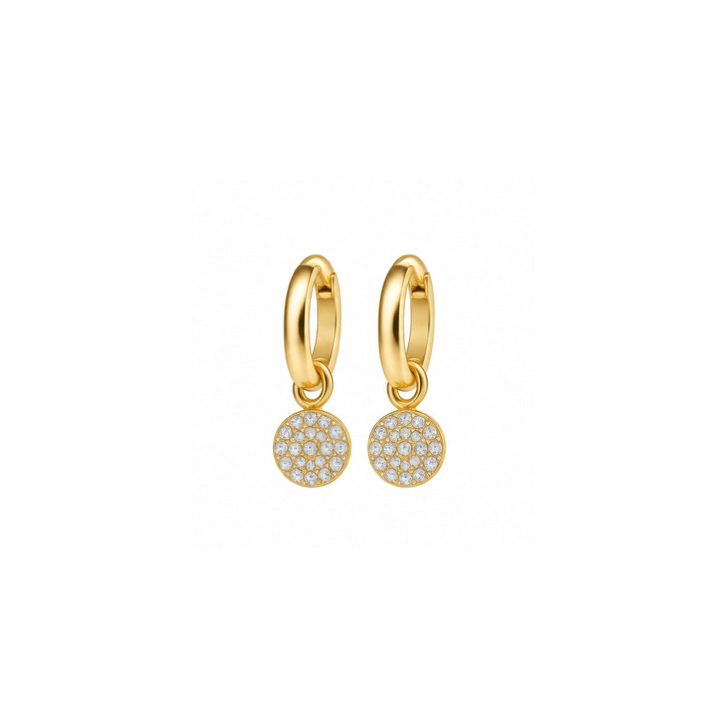 Spark Charm Hoops