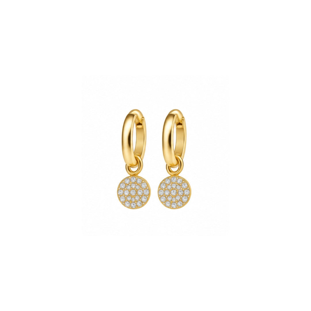 Spark Charm Hoops