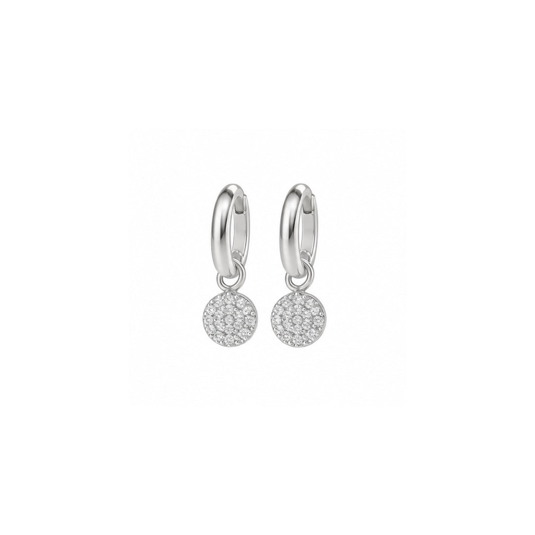 Spark Charm Hoops