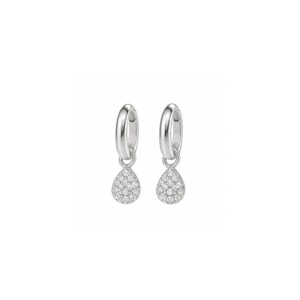 Spark Charm Hoops