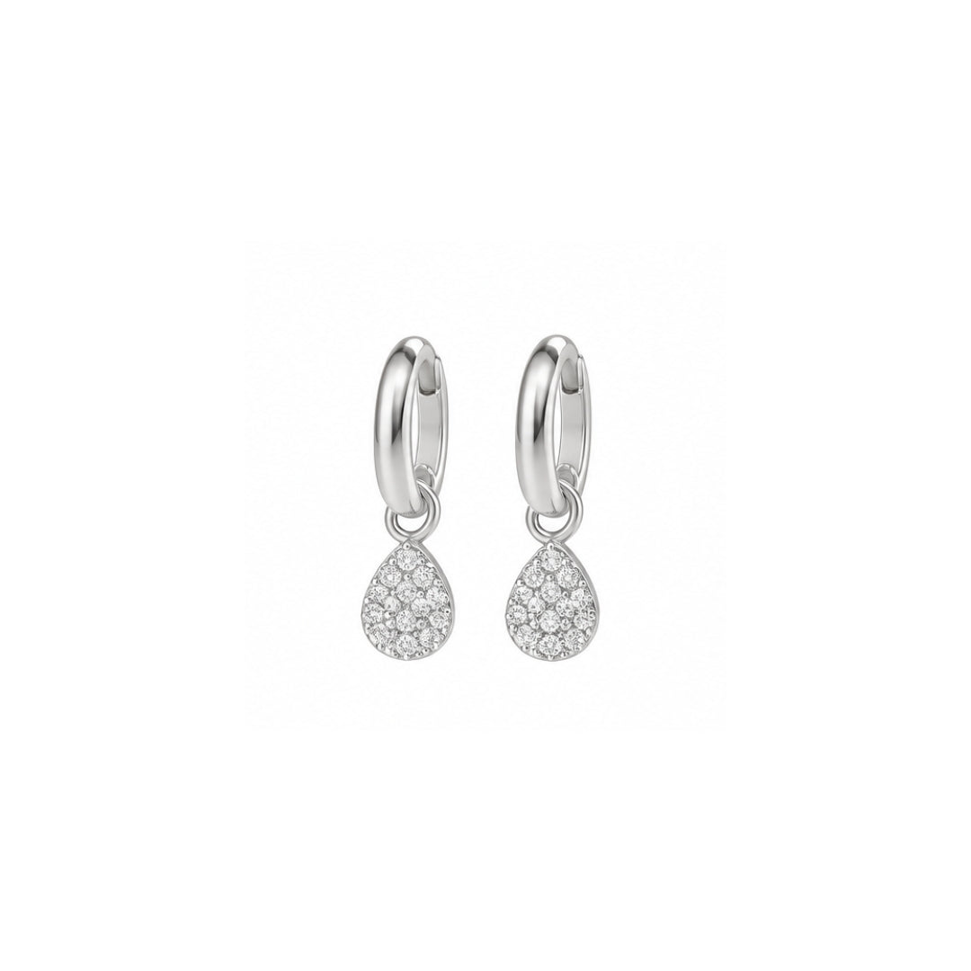 Spark Charm Hoops